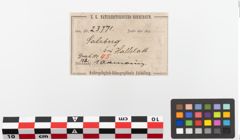 Etiketten zu Bronzebuckelarmreif (NHMW-PRAE-023771)